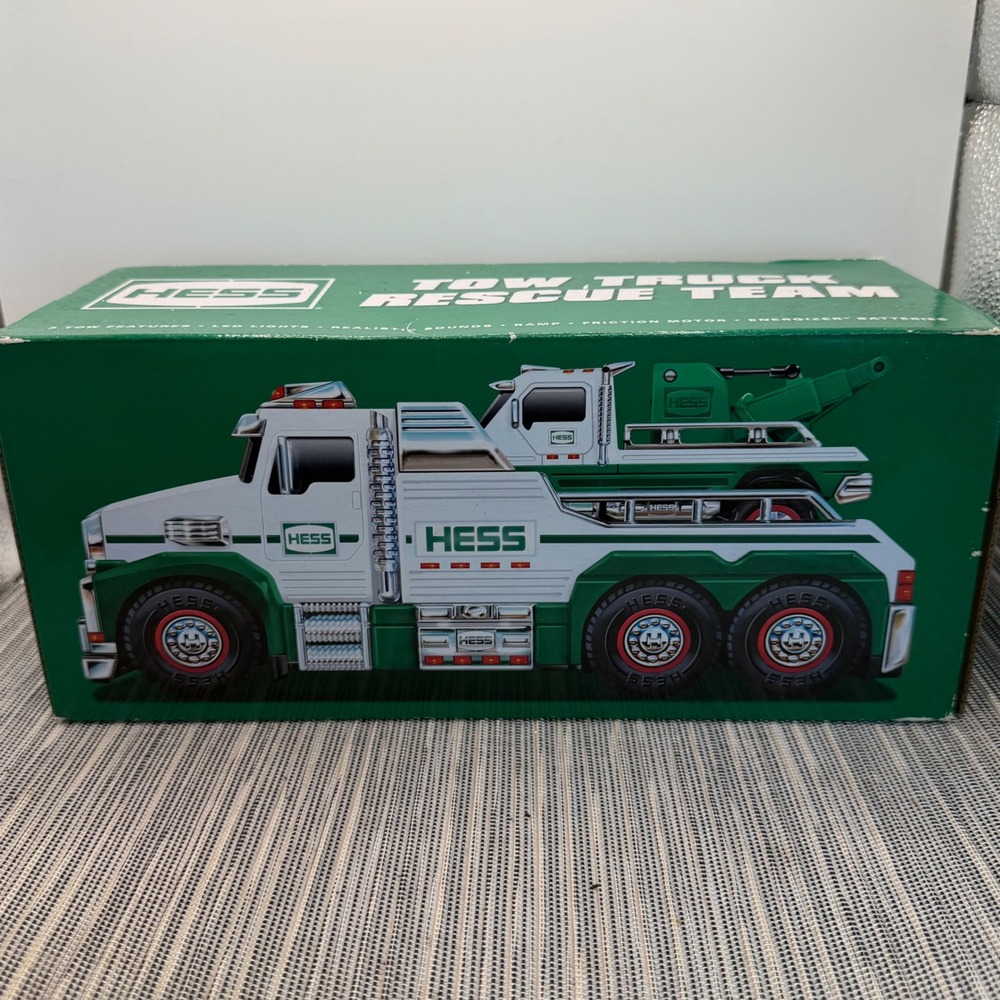 Hess Tow Truck Rescue Team 2019 Collectible Toy Lights Sounds Original Box